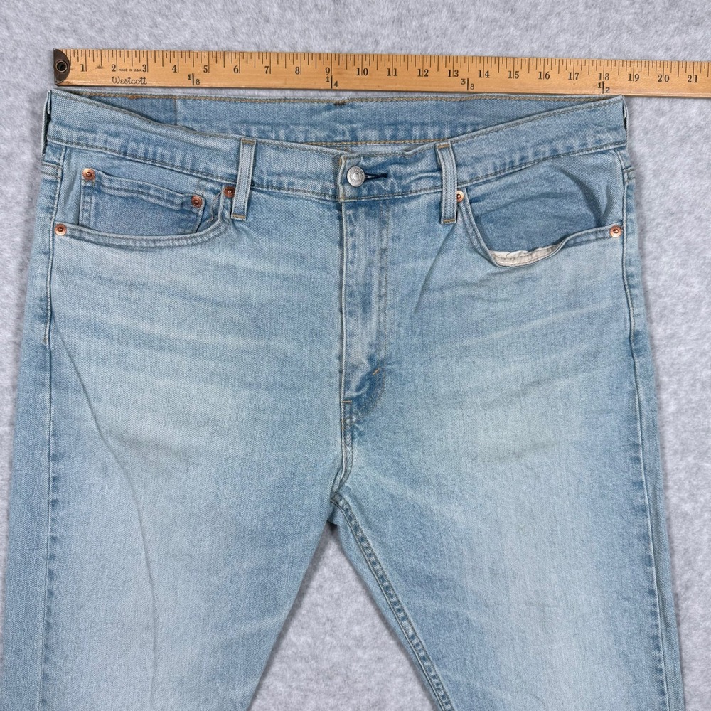 Levis 510 Mens Jeans Light Wash Blue Denim 36x30 (Fits 36x23) - Picture 3 of 12